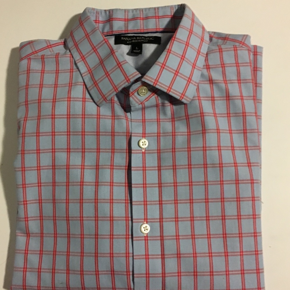 Banana Republic Long Sleeve Slim Fit Button Down